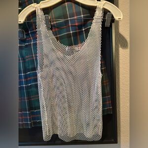 Metallic mesh  beaded Camisole Top. Beautiful